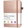 JOTFLY Bible Study Journal Church Notes Notebook for Note Taking Reflection Guided Bible Study Notebook FaithBased Religious Gifts Bible Study Supplies Rose Gold