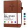 JOTFLY Bible Study Journal Church Notes Notebook for Note Taking Reflection Guided Bible Study Notebook FaithBased Religious Gifts Bible Study Supplies Vintage Brown