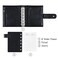 Moterm Pocket Luxe Rings Planner Genuine Leather Binder Organizer PebbleBlack 30mm Ring