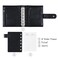 Moterm Pocket Luxe Rings Planner Genuine Leather Binder Organizer PebbleBlack 30mm Ring