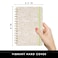 PAPERAGE Lined Spiral Journal Notebook Golden Safari 160 Pages Hardcover Journal for Women Men Medium 55 in x 8 in 100 GSM Thick Paper Spiral Notebook for Work School Journaling