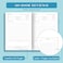 SIMVIA Reading Journal Elegant Book Journal Reading Log for Reviews and Progress Tracking Thoughtful Gift for Books Lovers Readers 110 Book Reviews Ocean Blue
