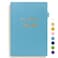 SIMVIA Reading Journal Elegant Book Journal Reading Log for Reviews and Progress Tracking Thoughtful Gift for Books Lovers Readers 110 Book Reviews Ocean Blue