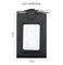 Teanea PU Leather Lanyard Meeting Notebook Neck Hanging Notepad with ID Slot and Pen 35X51inch Black
