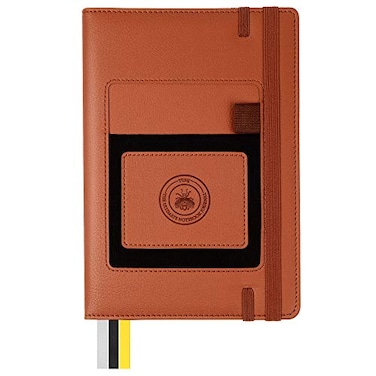 TUN Collective TUNJ The Ultimate Notebook Journal A5 Professional Business Daily Planner Lined Journal Organizer Pocket for Phone Personal Agenda Daily Checklist ToDo List Notebook Tan 250 Pages