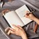 TIEFOSSI Vintage Leather Journal Notebook with Combination Lock A5 Embossed Flower Secret Diary Ruled Lined Paper for Writing Gift for Women Girls Children Black