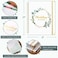 Lortarl Wedding Planner Wedding Planner Book and Organizer for the Bride with 5 Tabbed Sections 12 x 9 Hardcover with Metal Corner 5 Inner Pockets Sticker Elastic Closure Band