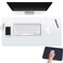 Easy Easy Clear Desk Pad Blotter Office Table Protector on Top of Desks for Laptop Computer Keyboard Desktop Plastic PVC Transparent Desk Writing Mat Organizer with Mouse Pad NonSlip Waterproof 17 X 3