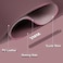 BLESWIN Leather Desk Pad Protector 394 X 17 Large Mouse Pad Office Desk Mat NonSlip PU Leather Suede Base Desk Blotter Laptop Desk Pad Desktop Mat for Office Home Dark Purple