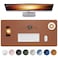 AFIING Leather Desk Pad Protector Mouse Pad Office Desk Mat NonSlip PU Leather Desk Blotter Laptop Desk Pad Waterproof Desk Writing Pad for Office and Home Brown 315 x 157