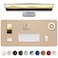 AFIING Leather Desk Pad Protector Mouse Pad Office Mat NonSlip PU Leather Blotter Laptop Pad Waterproof Writing Pad for Office and Home Apricot 315 x 157