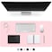 CADONO Leather Desk Pad ProtectorNonSlip Desk PadonSlip PU Leather Large Mouse PadEasy Clean Desk Protecor MatWriting Pad for Office WorkHomeDecorPink 236 x 137