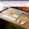 RostiKong Clear Desk Cover Protector 14 x 24 Desk Pad Mat Blotter on Top of Desks Transparent PVC Table Protector Rectangle Desk Mat Table Cover for Office Writing Desktop Dresser with Mouse Pad