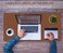 LinkGro Writing Desk Pad Laptop Mat PU Leather Desk Blotter Pad Waterproof Durable Desk Mat DualSided Writing Mat 16 X 24 Inch AntiSlip Table Pad Protector for Office Home Espresso BrownMidnight Blue