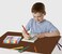 LinkGro Writing Desk Pad Laptop Mat PU Leather Desk Blotter Pad Waterproof Durable Desk Mat DualSided Writing Mat 16 X 24 Inch AntiSlip Table Pad Protector for Office Home Espresso BrownMidnight Blue