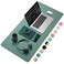 YSAGi Desk Mat Desk Pad 354 x 17 Laptop Leather Desk Pad Protector Large Leather Desk Blotter for Keyboard and Mouse DualSided Desk Writing Pad for Office Pistachio Green Green Blue