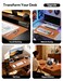 YSAGi Desk Pad Protector Large Mouse Mat NonSlip PU Leather Waterproof Laptop Desk Blotter Writing Pad for Office and Home 236 x 138 Brown