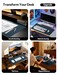 YSAGi Leather Desk Protector Office Mat Large Mouse Mat NonSlip PU Leather Blotter Laptop Desk Mat Waterproof Writing Pad for Office and Home Dark Blue 236 x 138