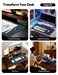 YSAGi Leather Desk Protector Office Mat Large Mouse Mat NonSlip PU Leather Blotter Laptop Desk Mat Waterproof Writing Pad for Office and Home Dark Blue 236 x 138