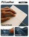 YSAGi Leather Desk Protector Office Mat Large Mouse Mat NonSlip PU Leather Blotter Laptop Desk Mat Waterproof Writing Pad for Office and Home Dark Blue 236 x 138