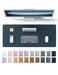 YSAGi Leather Desk Protector Office Mat Large Mouse Mat NonSlip PU Leather Blotter Laptop Desk Mat Waterproof Writing Pad for Office and Home Dark Blue 236 x 138