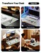 YSAGi Leather Desk Protector Office Mat Large Mouse Mat NonSlip PU Leather Blotter Laptop Desk Pad Waterproof Writing Pad for Office and Home Grayish Green 472 x 236