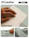 YSAGi Leather Desk Protector Office Mat Large Mouse Mat NonSlip PU Leather Blotter Laptop Desk Pad Waterproof Writing Pad for Office and Home Grayish Green 472 x 236
