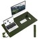 YSAGi NonSlip Leather Desk Pad L Size Waterproof Laptop Computer Desk Keyboard Mat Table Protector Blotter Mat Large Mouse Pad for OfficeWorkHomeDecorOlive Green 354 x 17