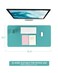 YSAGi NonSlip Leather Desk Pad Waterproof Laptop Computer Desk Keyboard Mat Table Protector Blotter Mat Large Mouse Pad for OfficeWorkHomeDecorGreen Blue 315 x 157