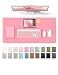 YSAGi Leather Desk Protector Office Mat Large Mouse Mat NonSlip PU Leather Blotter Laptop Desk Waterproof Writing Pad for Office and Home Pink 315 x 158