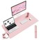 YSAGi Writing Desk Pad Protector AntiSlip Thin Mousepad for ComputersOffice Desk Accessories Laptop Waterproof Desk Protector for Office Decor and Home Pink 354 x 17