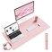 YSAGi Writing Desk Pad Protector AntiSlip Thin Mousepad for ComputersOffice Desk Accessories Laptop Waterproof Desk Protector for Office Decor and Home Pink 354 x 17