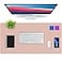 K KNODEL Desk Mat Blotter DualSided Office Desk Pad Waterproof Desk Mat for Desktop Desk Blotters PVC Leather Pad Protector Pink 315 x 157