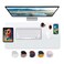 Wadrac Desk Mat Clear Plastic Office Home Table Pad Blotter Mats Writing Desk Topper Protector with Mouse Pad for Laptop Computer Desktop Keyboard Pads Multifunctional Mat Transparent Wipeable PVC 17x