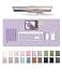 YSAGi Leather Desk Protector Office Mat Large Mouse Mat NonSlip PU Leather Blotter Laptop Desk Pad Waterproof Writing Pad for Office and Home Light Purple 315 x 158