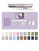 YSAGi Leather Desk Protector Office Mat Large Mouse Mat NonSlip PU Leather Blotter Laptop Desk Pad Waterproof Writing Pad for Office and Home Light Purple 315 x 158