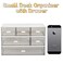 Lyellfe 3 Tier Small Desk Organizer with 6 Drawer Stackable Desktop Storage Box Portable Size Office Supplies Jewelry Storage Case Makeup and Stationary Organizer for Cosmetic School Supply