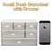 Lyellfe 3 Tier Small Desk Organizer with 6 Drawer Stackable Desktop Storage Box Portable Size Office Supplies Jewelry Storage Case Makeup and Stationary Organizer for Cosmetic School Supply