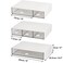 Lyellfe 3 Tier Small Desk Organizer with 6 Drawer Stackable Desktop Storage Box Portable Size Office Supplies Jewelry Storage Case Makeup and Stationary Organizer for Cosmetic School Supply