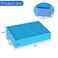 Ozzptuu 24Grid Wooden Cell Phone Holder Desktop Organizer Storage Box for Classroom Office Blue 24Grid