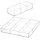 Peohud 2 Pack Acrylic Drawer Organizer Tray 63 Section Clear Makeup Tray Organizer for Drawer Junk Drawer Storage for Office Desk Supplies and Accessories