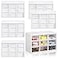 Amyhill 6 Pcs Mini Drawer Organizer Small Organizer with 9 Drawers Plastic Desktop Craft Storage Box for Office Home Room Jewelry Cosmetics CollectionWhite
