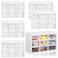 Amyhill 6 Pcs Mini Drawer Organizer Small Organizer with 9 Drawers Plastic Desktop Craft Storage Box for Office Home Room Jewelry Cosmetics CollectionWhite