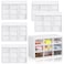 Amyhill 6 Pcs Mini Drawer Organizer Small Organizer with 9 Drawers Plastic Desktop Craft Storage Box for Office Home Room Jewelry Cosmetics CollectionWhite