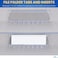 1InTheOffice File Folder Tabs and Inserts Plastic Clear Tabs and Inserts 2 x 58 Plastic Hanging File Tabs for Hanging Folders 50Pack