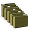 RAZCC Extra Capacity Hanging File Folders 30 Pack Letter Size Reinforced Hanging Folders with Heavy Duty 3 Inch Expansion for Bulky Files Filing Cabinet Adjustable Tabs Green