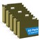RAZCC Extra Capacity Hanging File Folders 60 Pack Letter Size Reinforced Hanging Folders with Heavy Duty 2 Inch Expansion for Bulky Files Filing Cabinet Adjustable Tabs Green