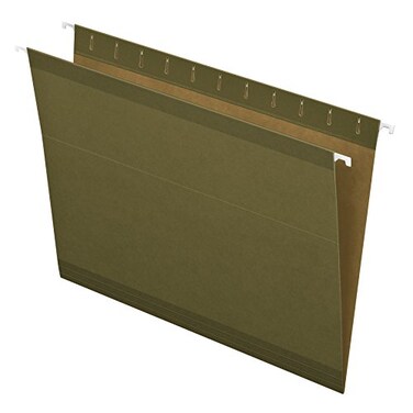 Pendaflex 415215 Hanging File Folders No Tabs letter Green