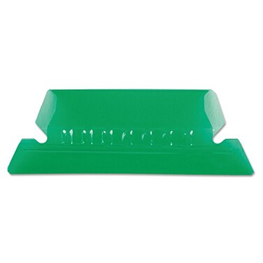Pendaflex Hanging Folder Tabs 2 Clear Green 25 Tabs and Inserts per Pack 42 GRE