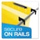 Pendaflex SureHook Reinforced Hanging Folders Letter Size Yellow 15 Cut 20BX 6152 15 YEL